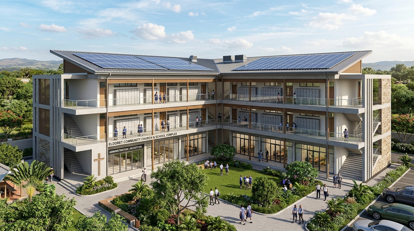 Integrated Multi-Storey Complex — Church Offices & School