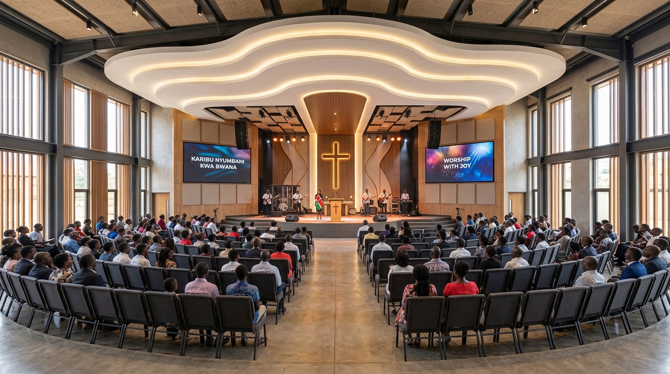 Sanctuary Upgrade — 200 Chairs, Gypsum Altar & Big Screens